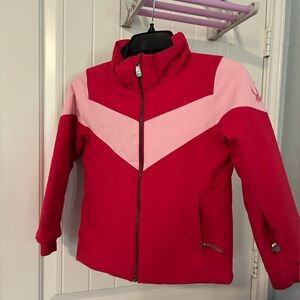Girls Pink Spyder Insulated Ski Jacket sz7